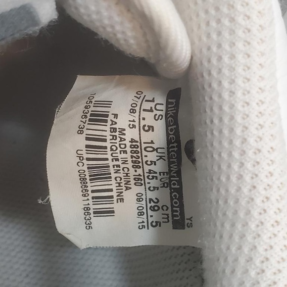 Nike Air Force 1 Low 07 White Black Sneaker 488298-160 Size 11.5 - Picture 14 of 16